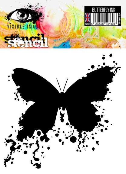 Gabarit à encre papillon « Visible Image » - 15 x 15 cm