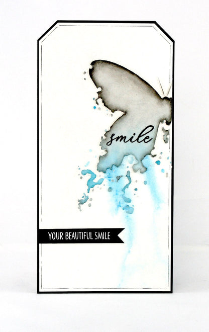 Gabarit à encre papillon « Visible Image » - 15 x 15 cm