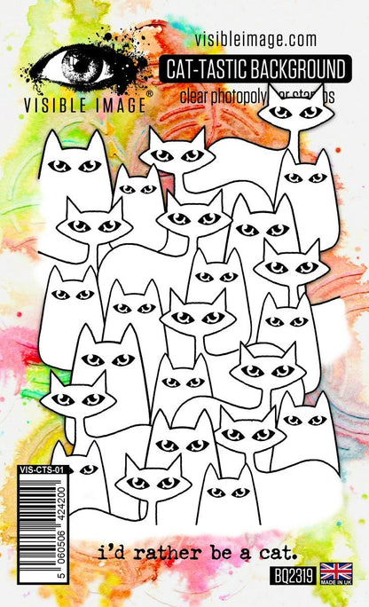 Visible Image Fond Félin Fantastique - Set de tampons A6