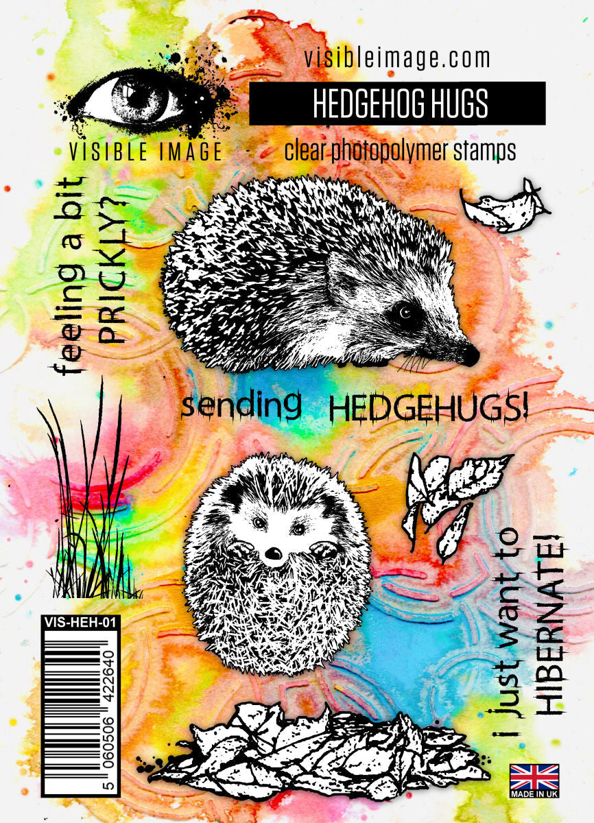 Visible Image Hedgehog Hugs - Lot de tampons A6