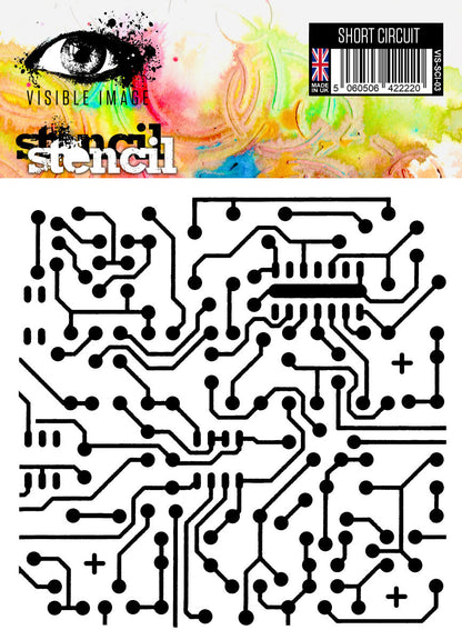 Pochoir de court-circuit - Image visible - 6 x 6