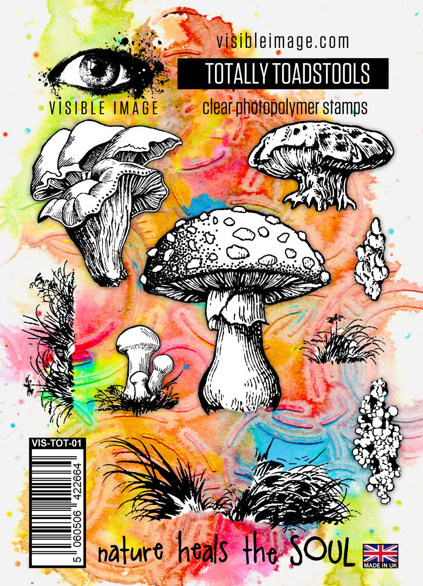 Visible Image Totalement Champignons - Set de Tampons A6