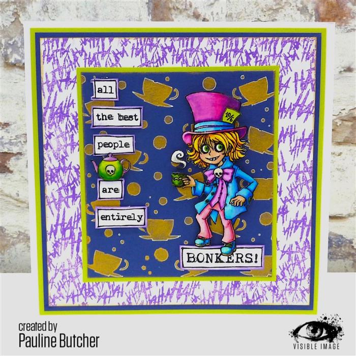 Pochoir Visible Image Tea Party - 6 x 6