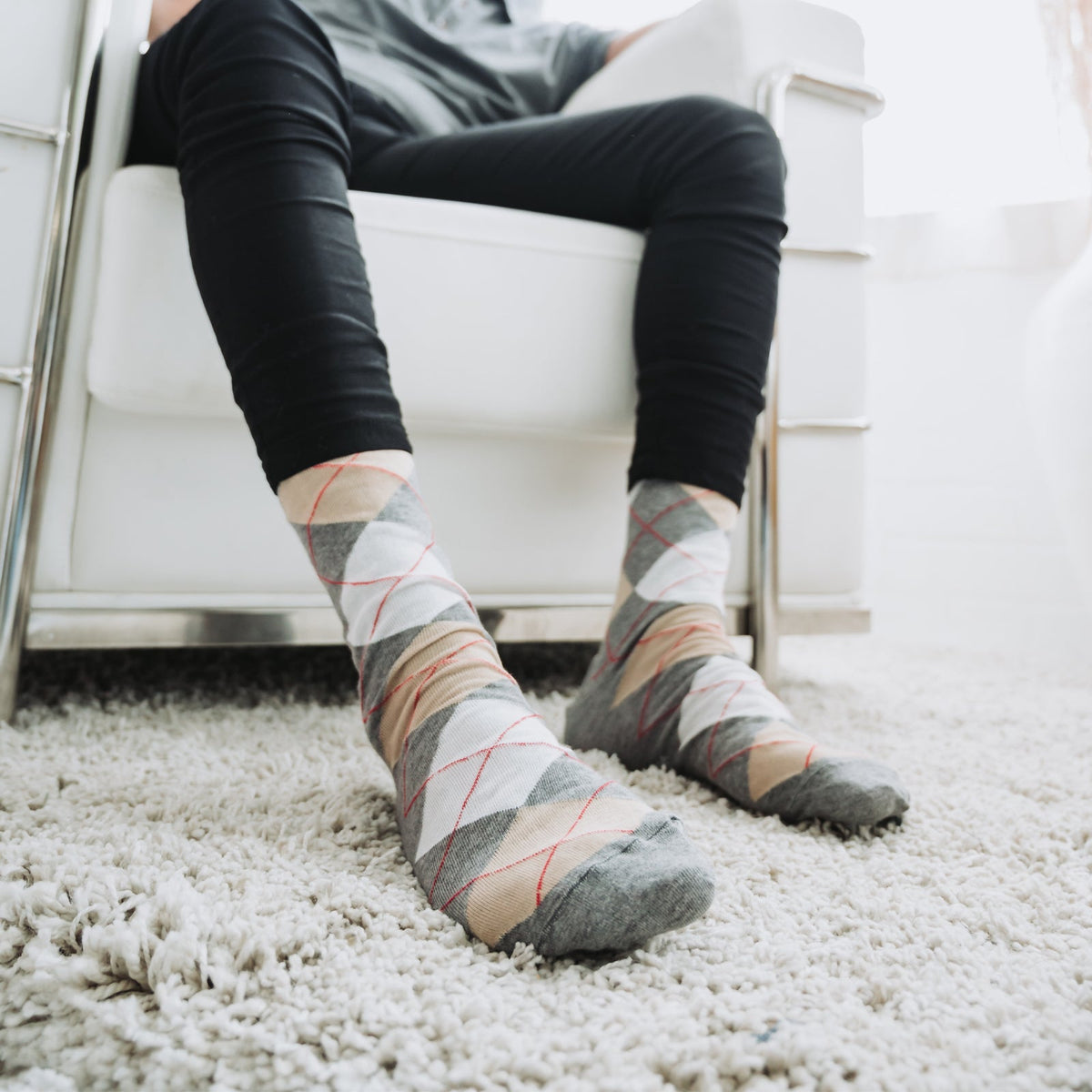 Motif losanges gris