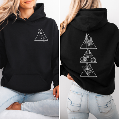 Chandail à capuchon géométrique Saskatchewan | Vêtements Sask