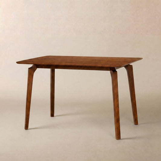 Table à manger en bois massif Acacia Verve de 48 pouces – Table de cuisine idéale pour 4