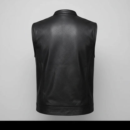 Gilet de club en cuir pour homme Open Road