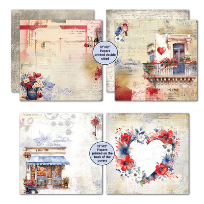 Collection de scrapbooking 3Quarter Designs Love You 30x30 cm