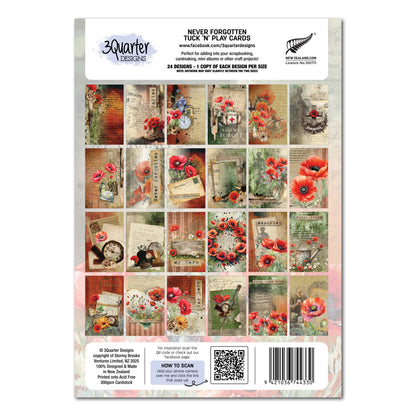 3Quarter Designs Jamais oublié - Cartes Tuck N Play