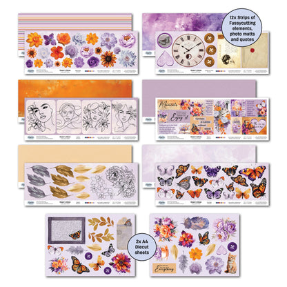 3Quarter Designs Dawns Glow 12x12 Design Paper & Diecuts Set