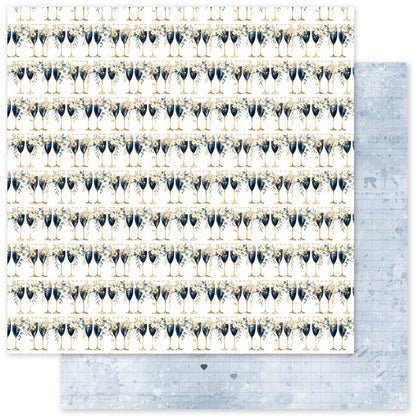Collection de papiers "L'essentiel des fleurs de mariage 2.0" 30x30 cm 34485