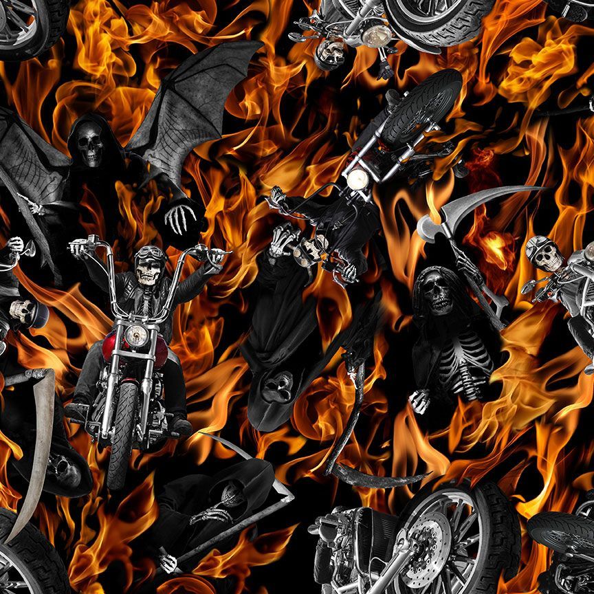 Skeletons Flaming Motorcycles - Trésors Intemporels - WICKED-CD2415