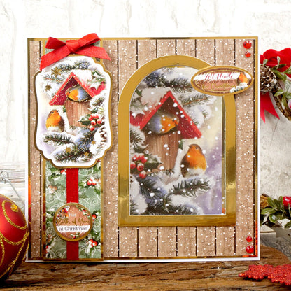 Collection de luxueux toppers Les Rouges-gorges d'hiver