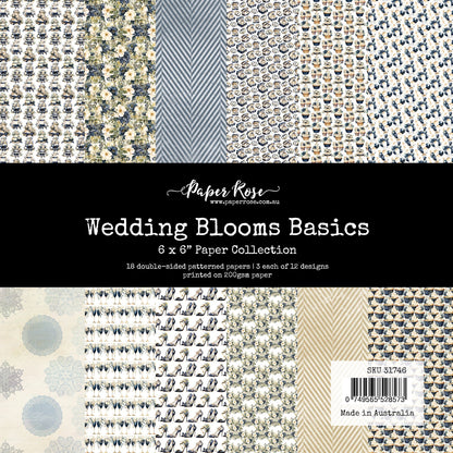 Collection de papiers 15x15 cm Les Essentiels de la Fleur de Mariage 31746