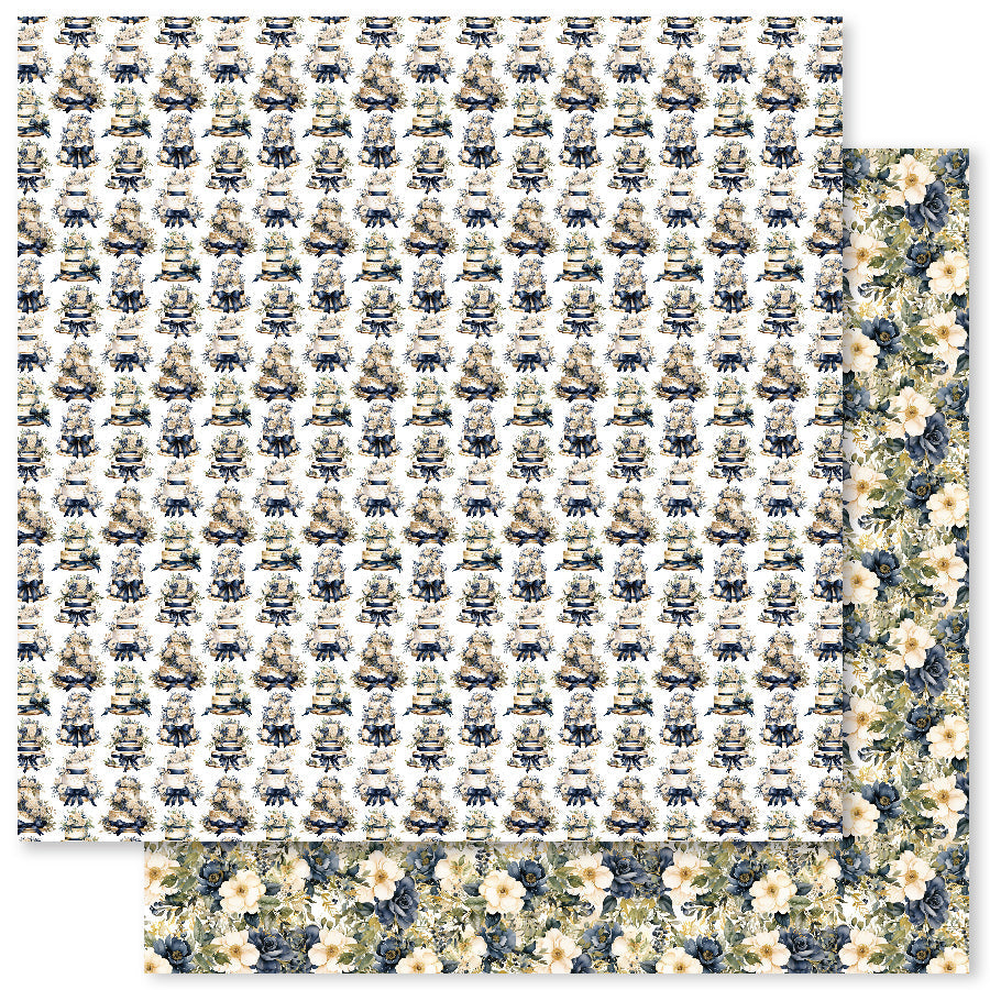 Collection de papiers 15x15 cm Les Essentiels de la Fleur de Mariage 31746