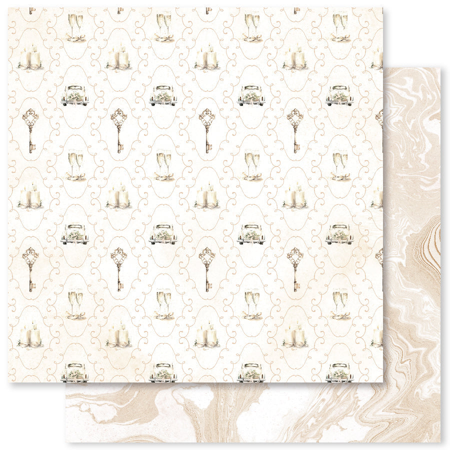 Collection de papiers 6x6 Bonheur de mariage 34209
