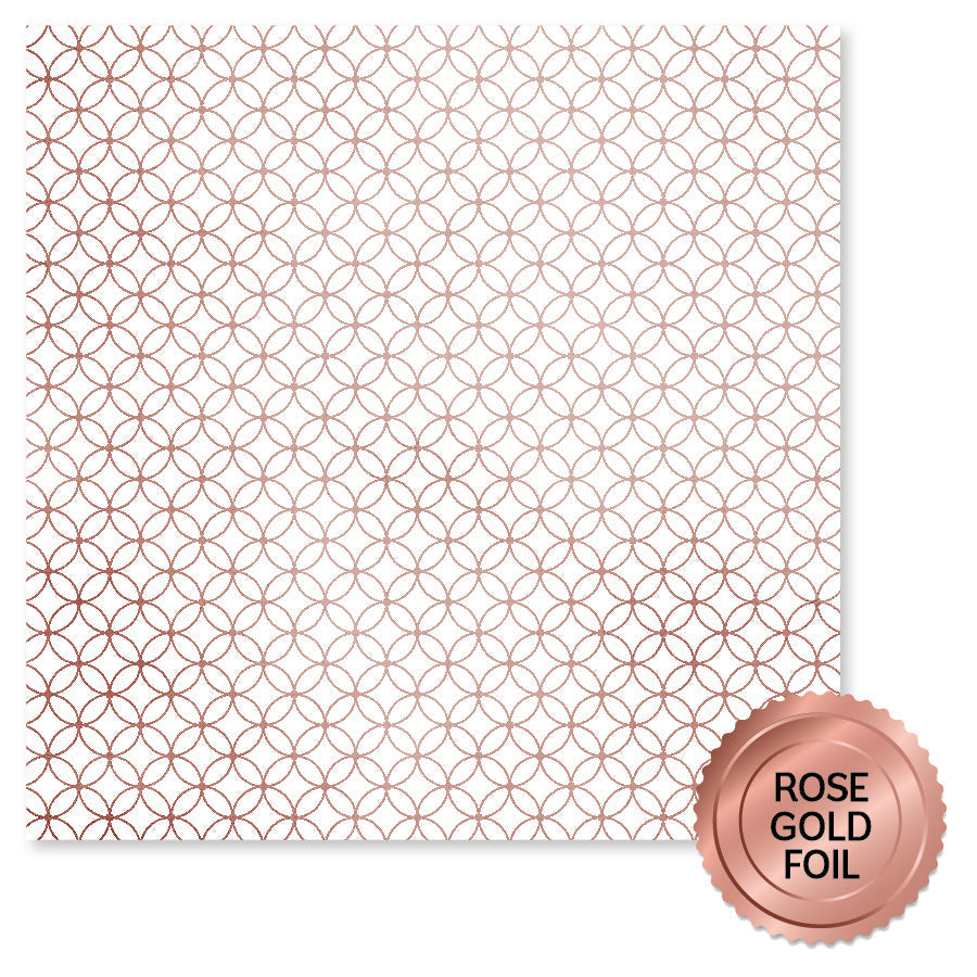 Wedding Joy Foil Rose Gold 6x6 Paper Collection 34581