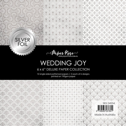 Wedding Joy Foil Silver 6x6 Paper Collection 34554