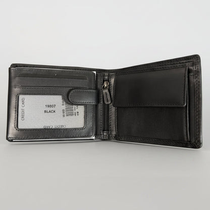 MET Men’s Bi-Fold Flip Coin Wallet