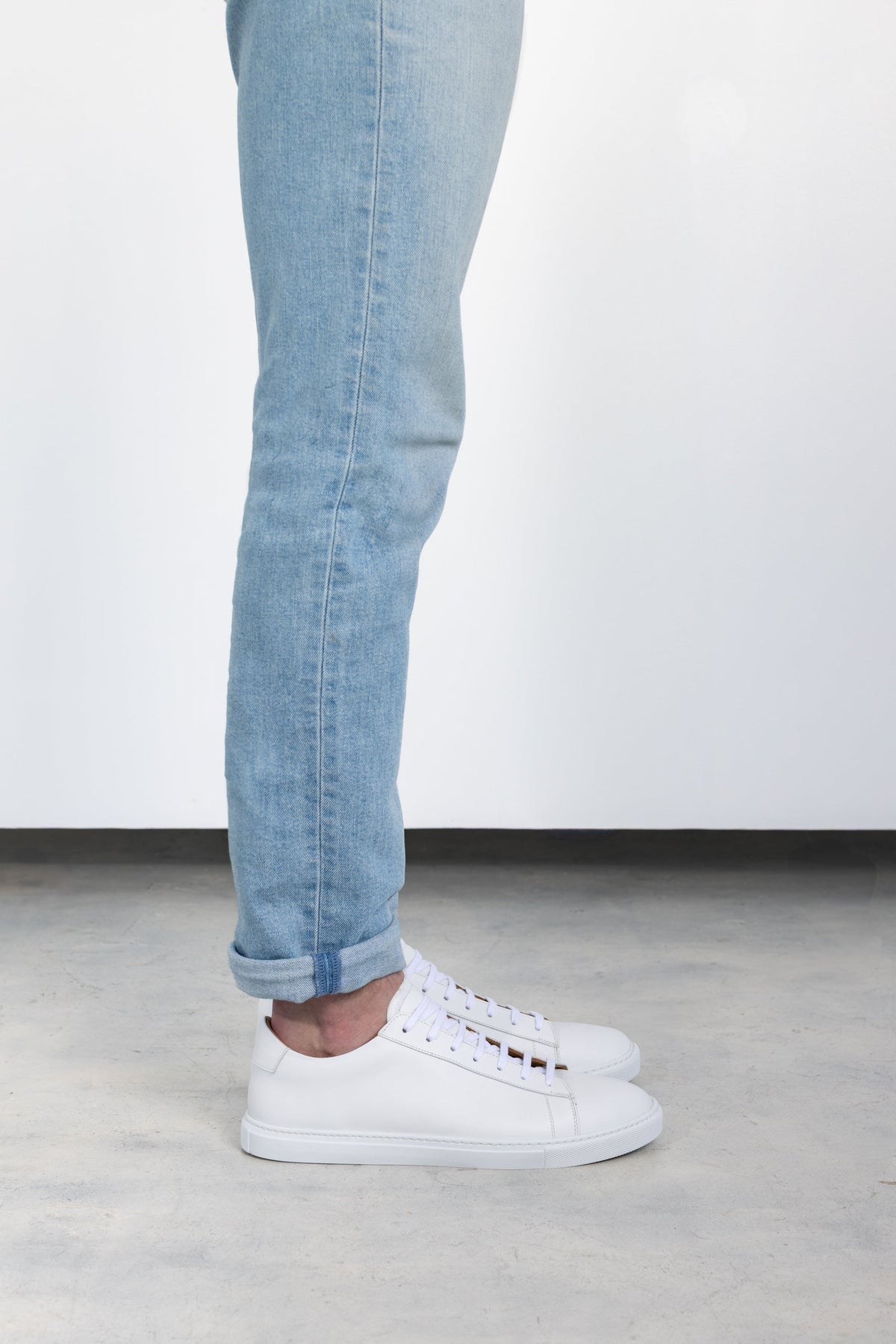 White Calfskin Città Sneaker