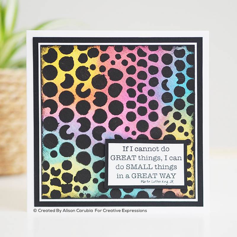 Pochoir Woodware Bubbles 15,24 cm x 15,24 cm