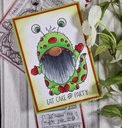 Woodware Clear Singles Monster Gnome 4 po x 6 po Jeu de Tampons