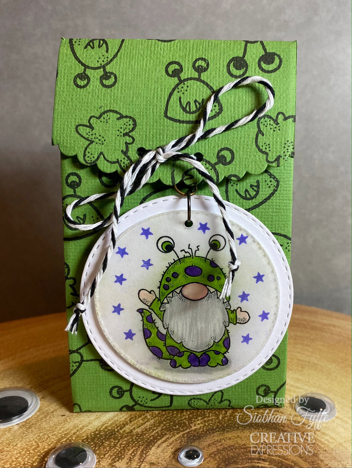 Woodware Clear Singles Monster Gnome 4 po x 6 po Jeu de Tampons