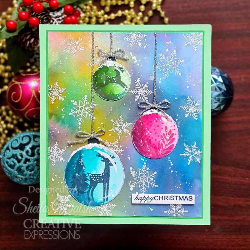 Tampon Woodware Clear Singles Paintable Baubles Circles 4 po x 6 po