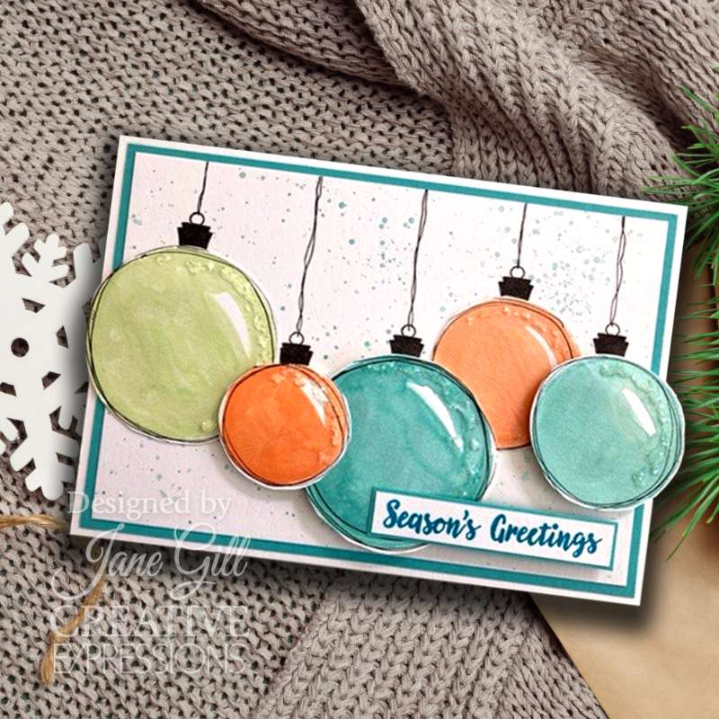 Tampon Woodware Clear Singles Paintable Baubles Circles 4 po x 6 po