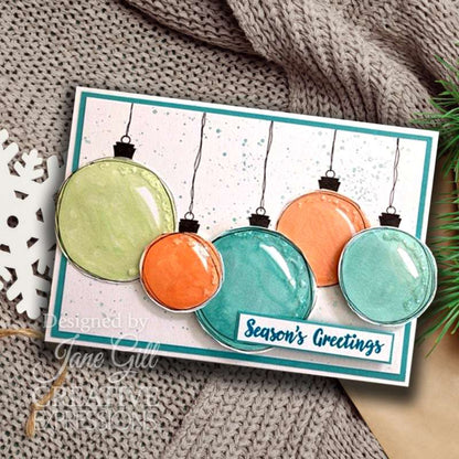 Tampon Woodware Clear Singles Paintable Baubles Circles 4 po x 6 po