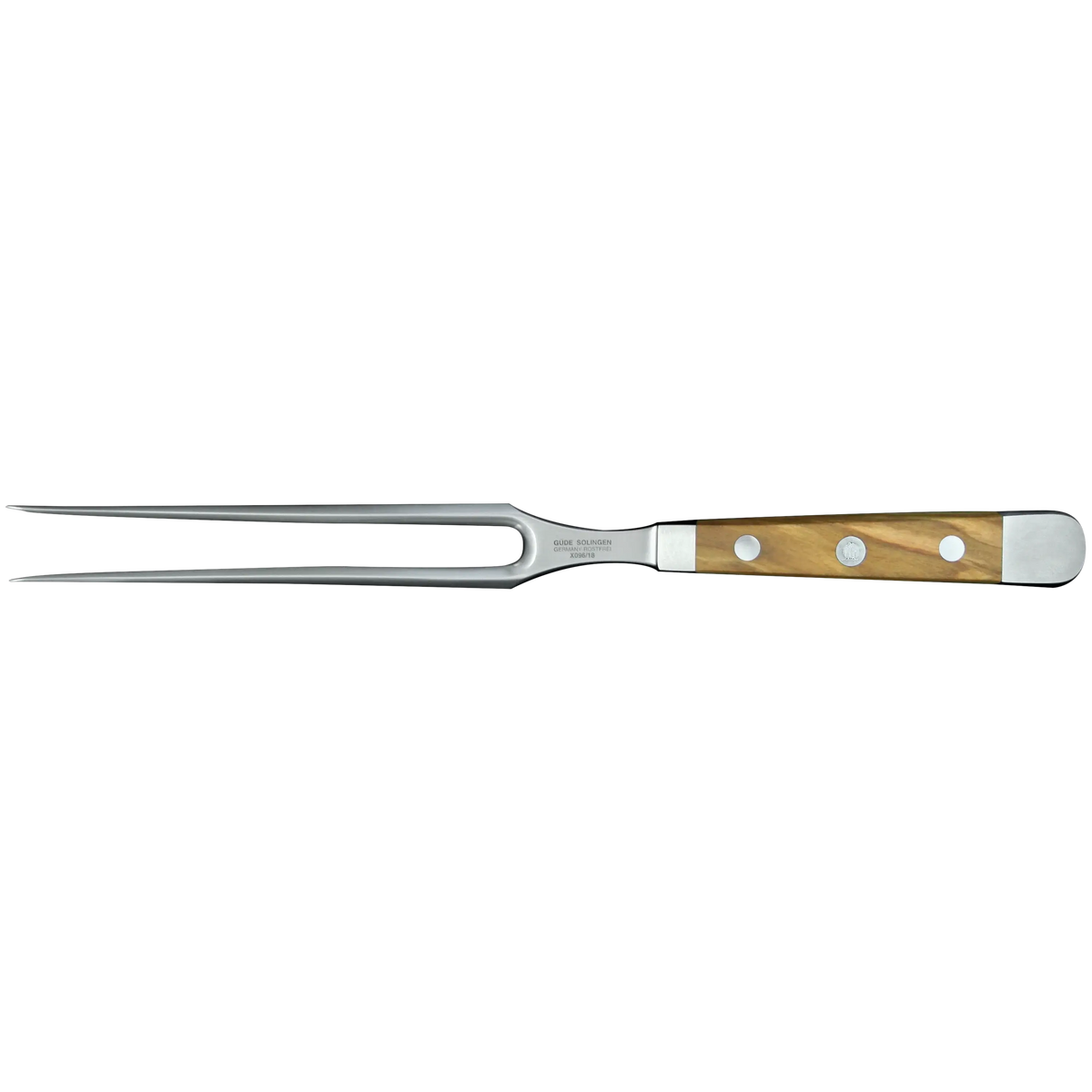 ALPHA OLIVE | Meat Fork 7"  | Forged Steel / Olive wood handle