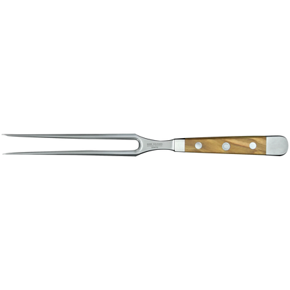 ALPHA OLIVE | Meat Fork 7"  | Forged Steel / Olive wood handle