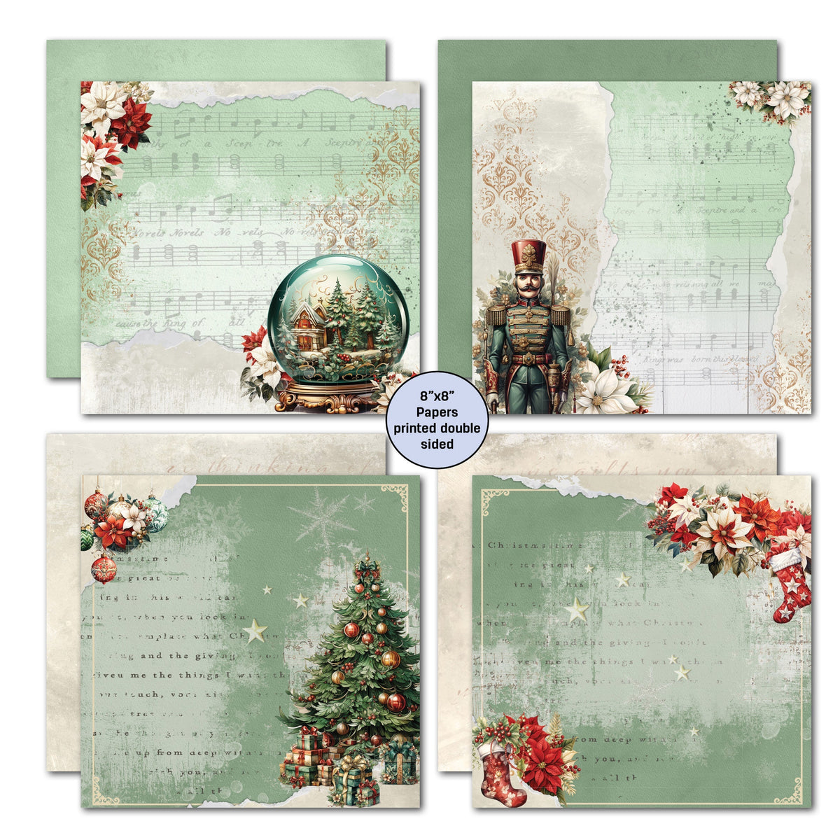 Bloc de papier 3Quarter Designs Xmas Magic 8x8