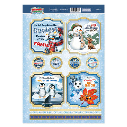 Christmas Crackers Topper Sheet - Let it Snow