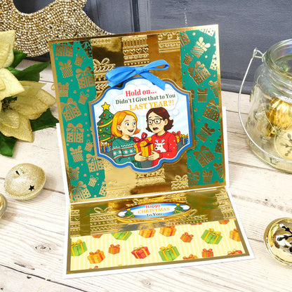 Christmas Crackers Topper Sheet - Sent with Love
