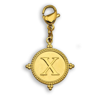 Gold Ornate Alphabet Letter Charms (A–Z) for Necklaces & Bracelets