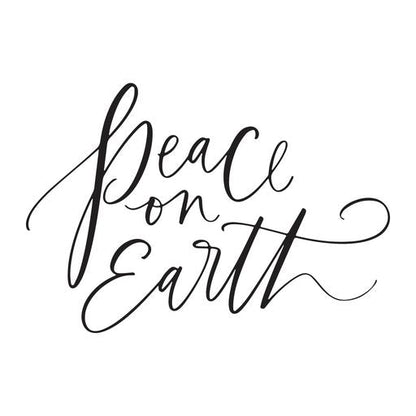 Planche d'impression "Peace on Earth" de la collection de Noël BetterPress