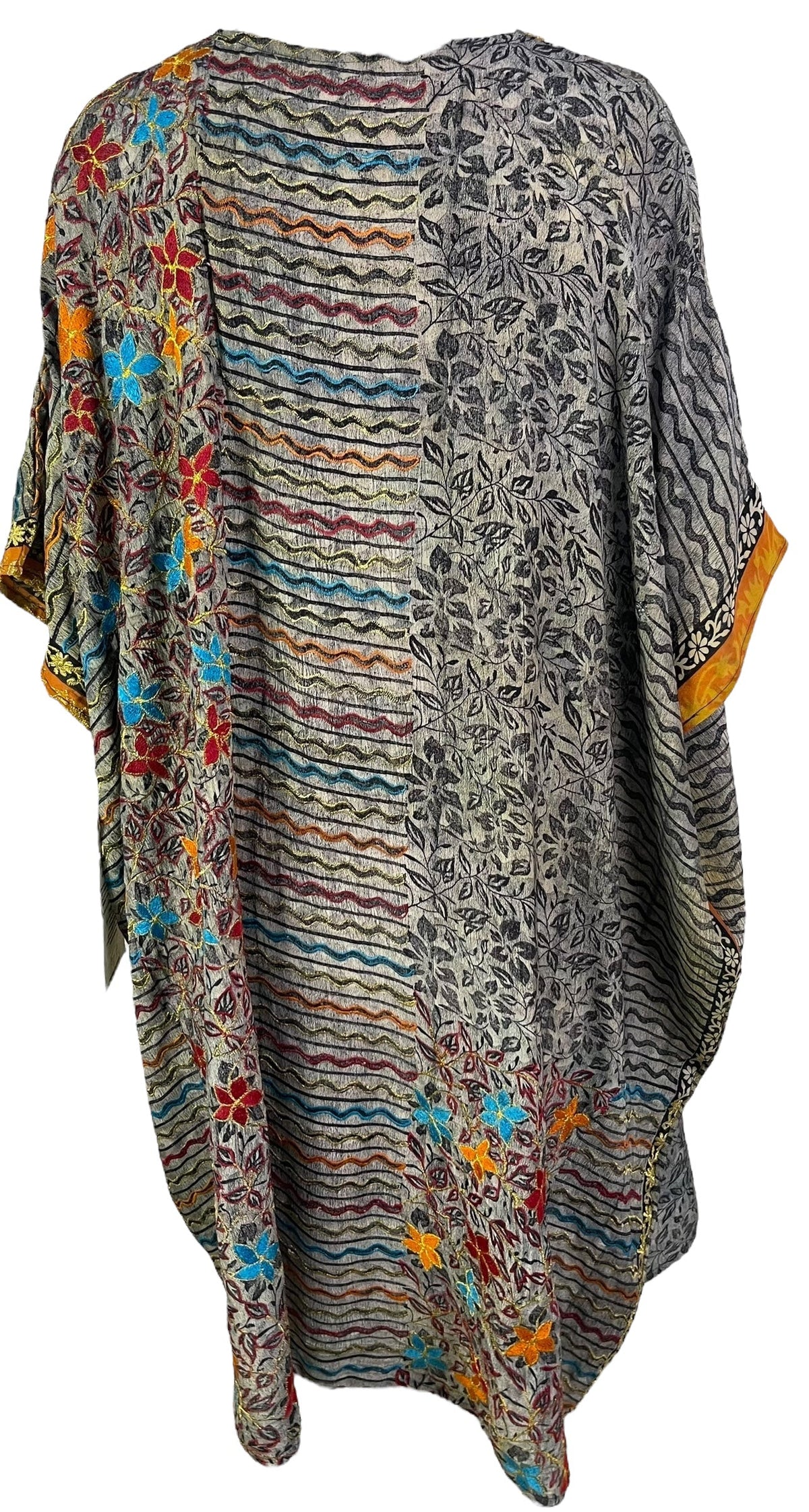 PRC6713 Kaftan mi-long en pure soie Avatar