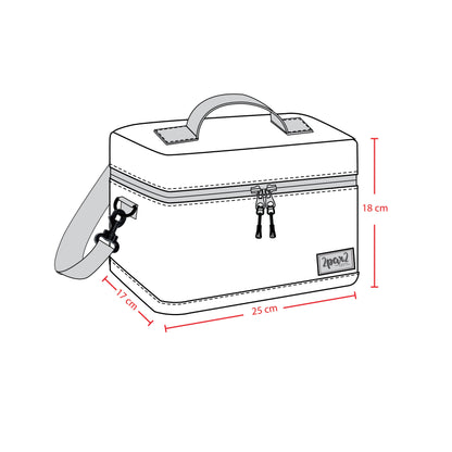 Lunch Box Blue And Grey Camouflage