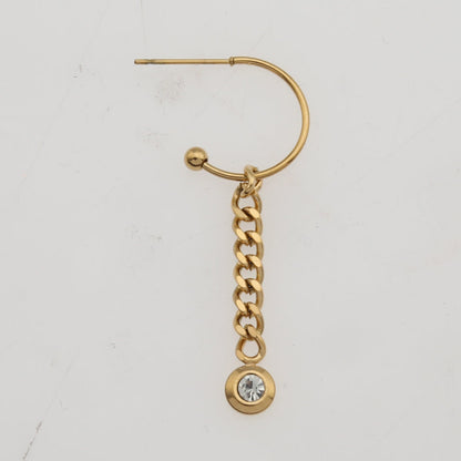 ZENDA Cuban Link Chain Drop Earrings