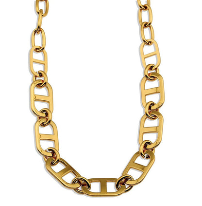 ZOIE: Collier plastron à maillons doubles