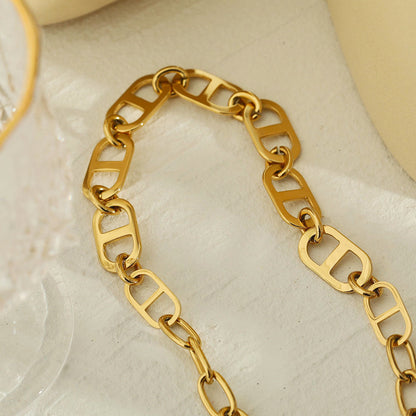 ZOIE: Collier plastron à maillons doubles