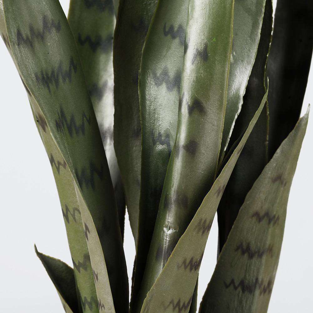 Zoro Sansevieria artificiel serpent plante en pot vert foncé 76 cm