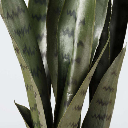 Zoro Sansevieria artificiel serpent plante en pot vert foncé 76 cm