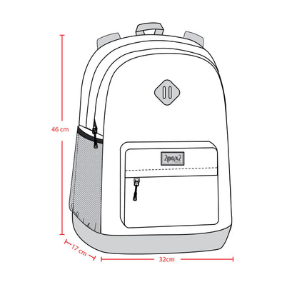 Kids Backpack Blue Dinosaur Print