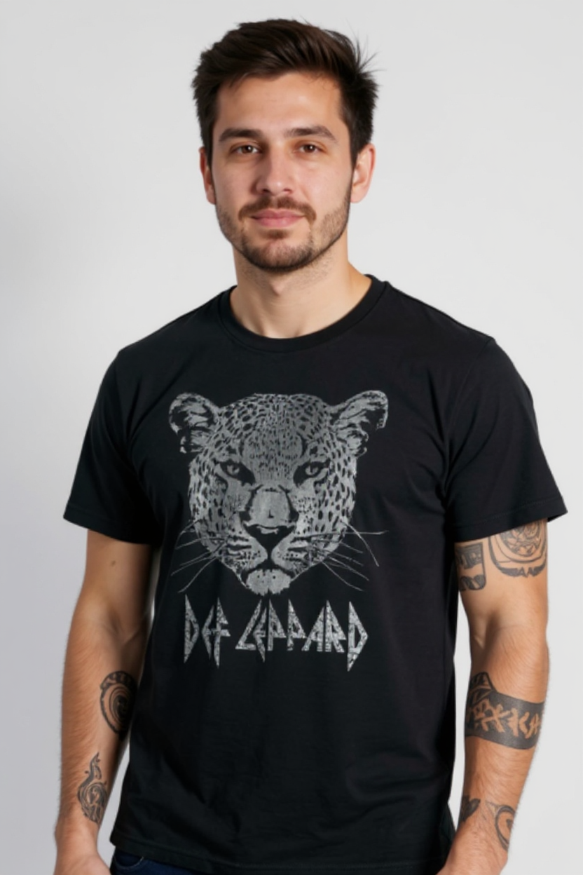 Def Leppard Leopard Face T-shirt