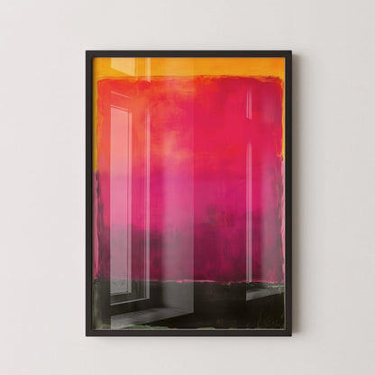 After Mark Rothko - Black and Purple (Colour Field: AI) | Modern Abstract Art (Available handframed or unframed)