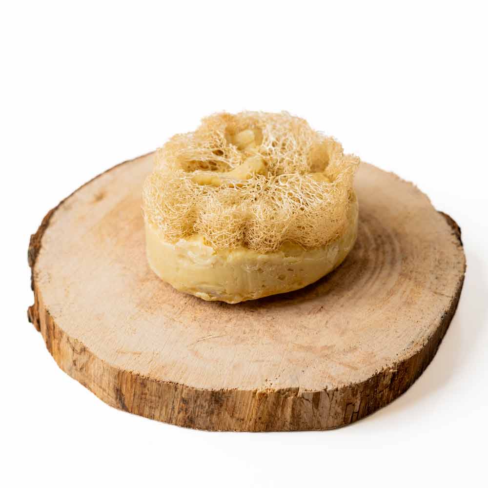 Savon d'Alep Loofah – Barre exfoliante naturelle à l'huile d'olive et de laurier - صابونة حلب