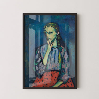 Alexej Von Jawlensky - Portrait de jeune fille | Art célèbre (disponible encadré à la main ou sans cadre)