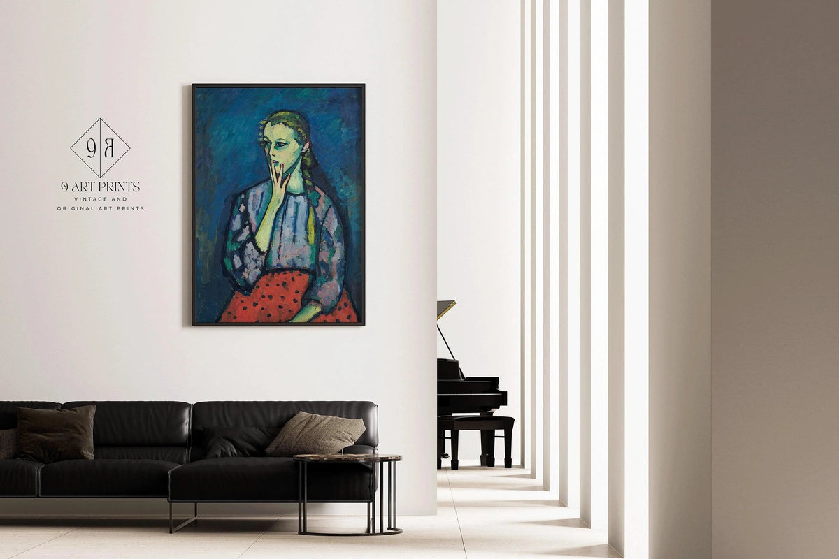 Alexej Von Jawlensky - Portrait de jeune fille | Art célèbre (disponible encadré à la main ou sans cadre)